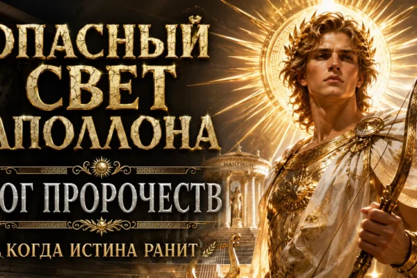 Аполлон с луком и лирой, текст: Опасный свет Аполлона, бог пророчеств