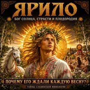 Ярило — славянский образ весны, солнца и плодородия с белым конём, цветочным венком и весенним хороводом