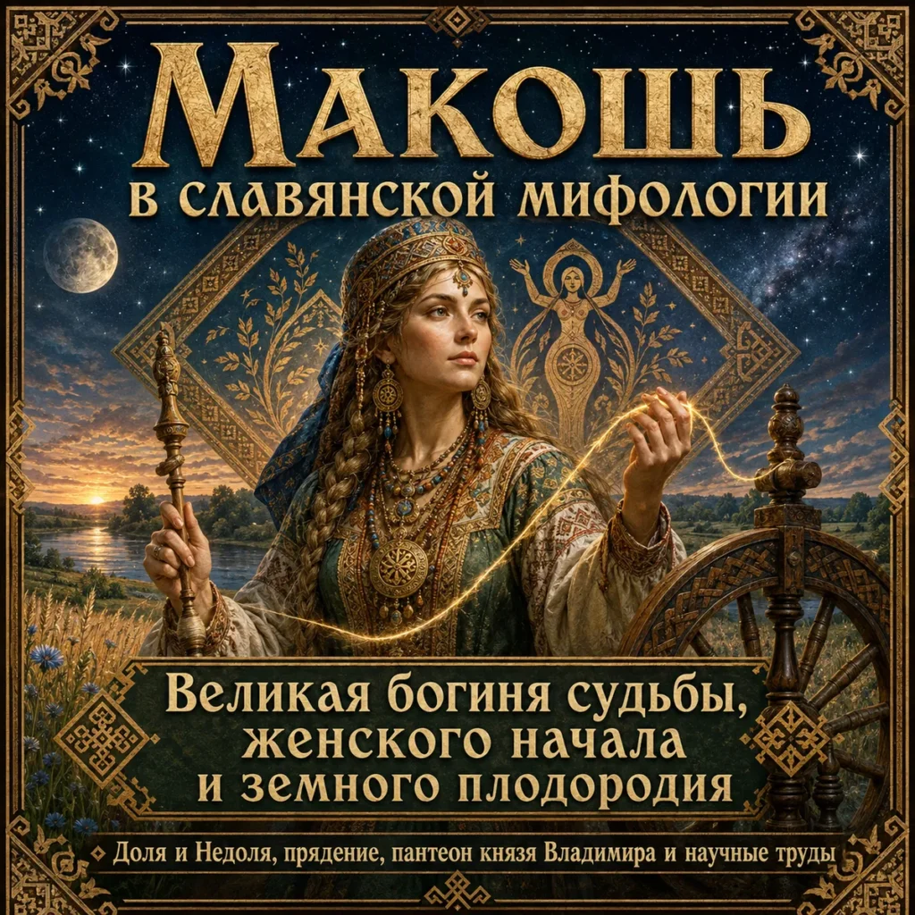 Мокошь в славянской мифологии — богиня судьбы, женского начала, прядения и плодородия