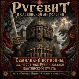 Ругевит — семиликий бог войны балтийских славян, деревянный идол с мечом и крепость острова Рюген