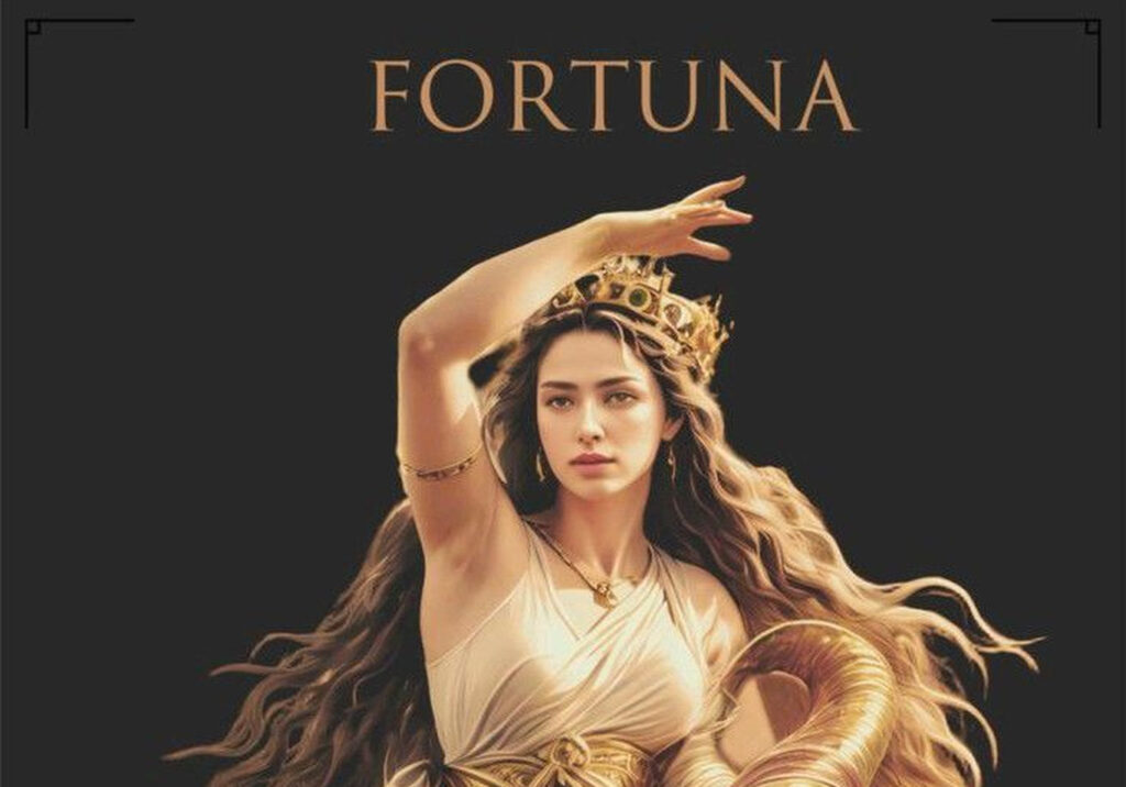 Фортуна богиня стоящая на колесе с рогом изобилия символ удачи римская мифология