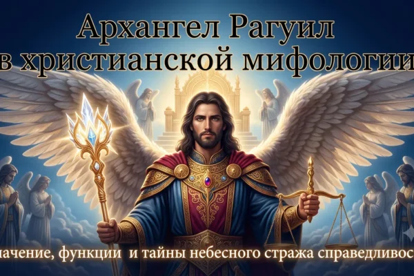Баннер с заголовком Архангел Рагуил в христианской мифологии