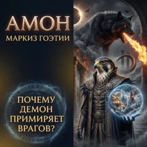 Амон — маркиз Гоэтии с головой сокола и огнедышащим волком